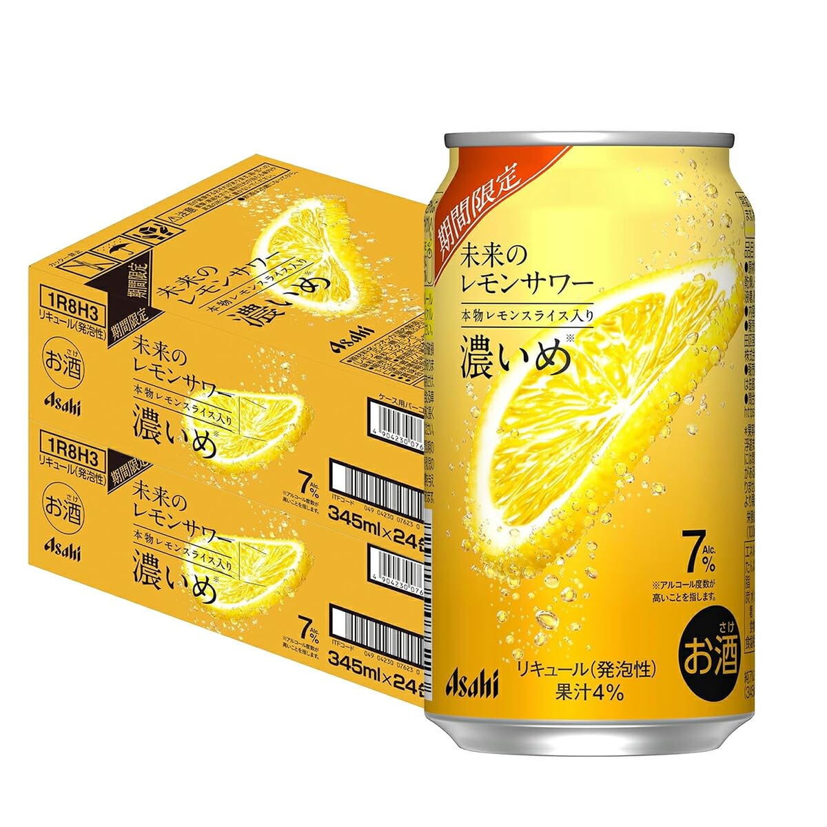 アサヒ未来のレモンサワーオリジナル345ml×2ケース（48本）セット Amazon.co.jp: アサヒ 未来のレモンサワー 濃いめ 350ml×2ケース/48本
